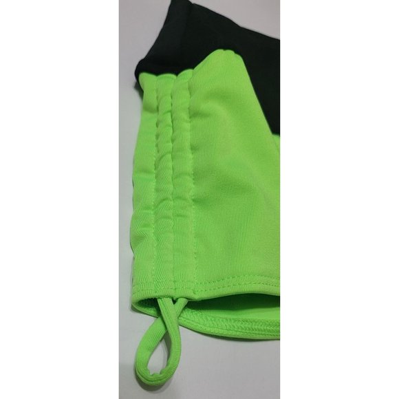 NWT Victoria's Secret "PINK" Gym to Swim Ruched Shorts Neon Green XS - Picture 3 of 4